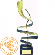 Brass design trophy