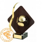 Brass design figure - Petanque