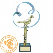 Brass design figure - Pigeon