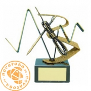 Brass design figure - Mountaineering
