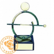 Brass design figure - Billiards