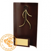 Brass design figure - Athletics