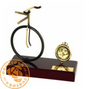 Brass design figure - Mountain Bike