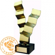 Brass design trophy