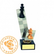 Brass design figure - Chess
