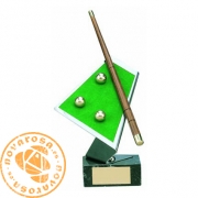 Brass design figure - Billiards