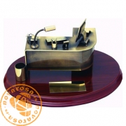 Brass design figure - Office