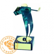 Brass design figure - Golf