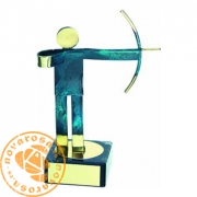 Brass design figure - Archery