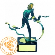 Brass design figure - Triathlon