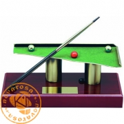 Brass design figure - Billiards