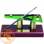 Brass design figure - Billiards