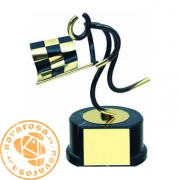 Brass design figure - Motoring - Goal Judge