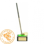 Brass design figure - Golf