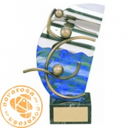 Brass design figure - Water Polo