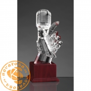 Micrófono de diseño en cristal óptico