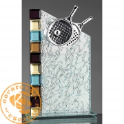 Economic glass design plate