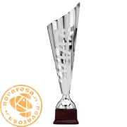 Copa de diseño plateada