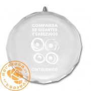Medalla de cristal con cinta