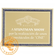 Placa de aluminio dorada