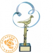 Brass design figure - Pigeon
