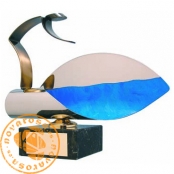 Brass design figure - Swimming
