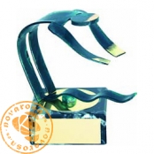 Brass design figure - Swimming
