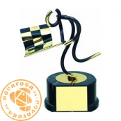Brass design figure - Motoring - Goal Judge