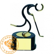 Brass design figure - Hockey