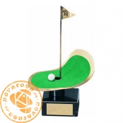 Figura de diseño en latón - Golf