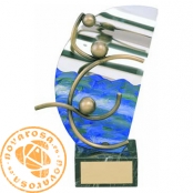 Brass design figure - Water Polo