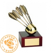 Brass design figure - Badminton