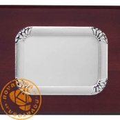 Nuanced silver plated jewelry plate