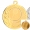 Medal - Golden SKU: Z15-6480-0-KSG